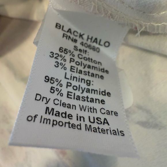 Black Halo Ruffled Tiered Mini Dress Multicolor Abstract Floral Print SZ XS - Picture 5 of 11